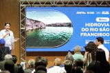 Silvio Costa Filho anuncia nova hidrovia do São Francisco Silvio Costa Filho anuncia nova hidrovia do São Francisco