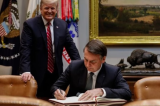 Bolsonaro reposta carta de Trump enviada a ele: “Tratamento terrível”