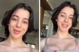 Após implante de silicone, Bella Longuinho posa de lingerie; confira