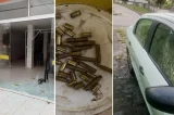 Comando Vermelho chega de barco, fuzila carros, destrói lojas e deixa bomba caseira