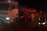 PRF e PMBA interceptam carreta que estava sendo assaltada em Canudos PRF e PMBA interceptam carreta que estava sendo assaltada em Canudos