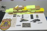 PM, PF e PRF desarticulam ponto de armazenamento de drogas em Barreiras e apreendem 27 kg de cocaína
