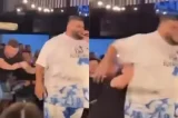 Pai invade palco e derruba cantor após denúncia de assédio contra filha adolescente Pai invade palco e derruba cantor após denúncia de assédio contra filha adolescente