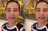 Com camisa tricolor, Raquel Lyra rebate ser torcedora da Ponte e garante: “Foco é o Náutico”