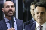 Eduardo Bolsonaro rebate Ciro Nogueira após críticas sobre atuação nos EUA; senador responde