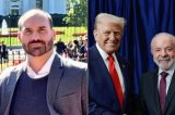 Eduardo reage a encontro entre Lula e Trump e diz que tema Bolsonaro ‘claramente incomoda’ presidente brasileiro