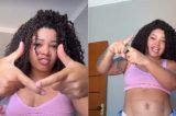 “Quem tá comendo tá gostando”, dispara influenciadora baiana após críticas ao seu corpo