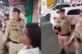 VÍDEO: PM dá uma porrada segura no rosto de homem durante manifestação contra morte de adolescente em Salvador