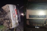 Colisão entre ônibus e carreta deixa 16 feridos em Moreno