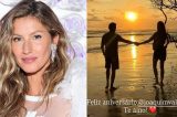 Gisele Bündchen publica rara declaração com namorado para comemorar aniversário: “Te amo”