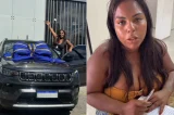 Influenciadora perde Bolsa Família após postar foto com carro novo avaliado em R$ 170 mil