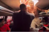 Torcedores entram em ônibus do Flamengo pelo teto e fazem a festa; confira vídeo