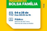 Prefeitura de Juazeiro divulga novo ciclo de pesagens obrigatórias do Bolsa Família no mês de novembro; veja calendário