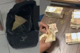 PF apreende mala com R$ 400 mil em espécie e prende dois suspeitos