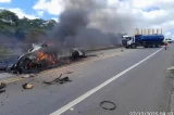 Colisão brutal entre carros deixa 10 mortos no extremo sul da Bahia