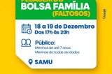 Bolsa Família: última chamada para pesagem obrigatória de beneficiários faltosos será realizada nos dias 18 e 19 de dezembro, em Juazeiro