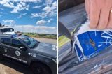 Vídeo mostra caminhoneiro sendo flagrado transportando mais de uma tonelada de maconha; assista