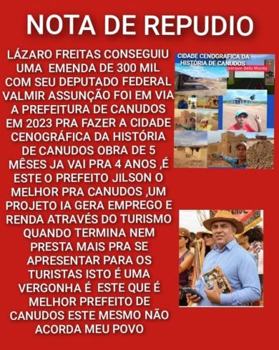 canudos bronca