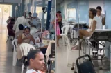 Cena choca: pacientes são deixados em corredores de hospital público da Bahia; veja Cena choca: pacientes são deixados em corredores de hospital público da Bahia; veja