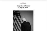 ‘Ataque de Trump à Venezuela é ilegal e imprudente’, diz editorial do ‘New York Times’