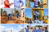 Prefeito Andrei vistoria obras de pavimentação na Pedra do Lord e das rotatórias no Centenário em Juazeiro