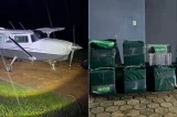 PM apreende 515 quilos de cocaína após avião fazer pouso forçado no interior do Maranhão