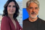 Fátima Bernardes reencontra William Bonner nos bastidores da Globo; veja foto