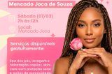 Ação especial de beleza atende mulheres do Mercado Joca de Souza neste sábado (7)