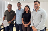 Prefeito Marcos Lobo é recebido pela direção da Embasa