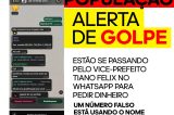 Golpistas se passam pelo vice-prefeito Tiano Félix para aplicar fraude via WhatsApp