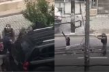 Homem leva mulher à força em carro, é abordado por policiais e foge correndo no Recife