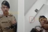 VÍDEO: PM é acusado de agredir mulher na porta de casa durante abordagem na Bahia; corporação se manifesta