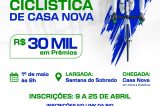 Casa Nova celebra o Dia do Trabalhador com tradicional corrida ciclística e mais de R$ 30 mil em prêmios