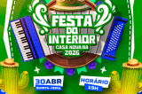 Véspera de feriado promete agitar Casa Nova: Quinta, 30 de abril será o lançamento da Festa do Interior 2026!