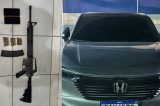 Polícias Militar e Civil capturam dupla com fuzil e carros de luxo em Porto Seguro; suspeito foi baleado em confronto