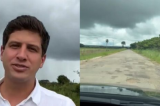 João Campos critica Raquel Lyra ao mostrar o que diz ser “uma das piores rodovias”