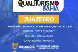 Prefeitura de Juazeiro abre inscrições para curso gratuito de Inglês Básico Aplicado aos Serviços Turísticos
