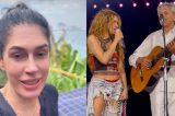 Vídeo: Paula Lavigne indica possível última turnê de Caetano Veloso e agita fãs: “Tá muito difícil”