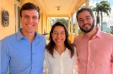 Miguel Coelho publica foto com Raquel Lyra e Túlio Gadêlha e reforça ofensiva por vaga na chapa