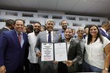 “Marco histórico para o estado”, diz Jerônimo Rodrigues ao autorizar início das obras em terra da Ponte Salvador–Itaparica