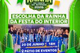 Concurso Rainha do Interior 2026 acontece neste sábado em Casa Nova