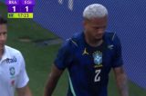 Wesley lesiona, é substituído e sai chorando em jogo da Seleção