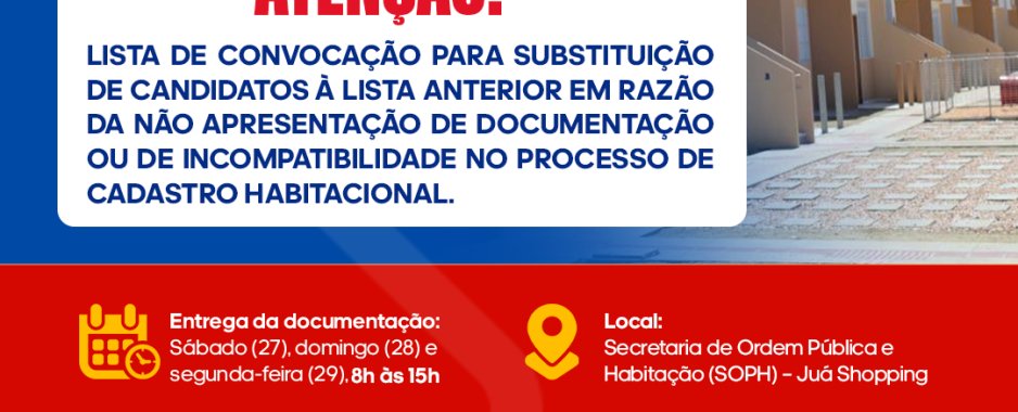 Prefeitura de Juazeiro convoca candidatos do cadastro de reserva do Minha Casa, Minha Vida e instaura comissão para apurar possíveis irregularidades