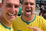 Condenado no Brasil, Eduardo Bolsonaro vai novamente ao estádio assistir ao jogo do Brasil Condenado no Brasil, Eduardo Bolsonaro vai novamente ao estádio assistir ao jogo do Brasil