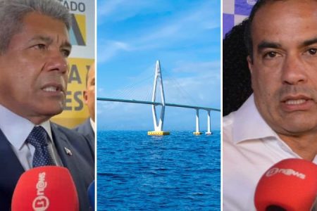 Jerônimo rebate Bruno Reis, nega “perseguição” e garante avanço da Ponte Salvador-Itaparica