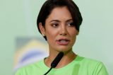 Michelle impõe condição para atuar na campanha presidencial de Flávio Bolsonaro