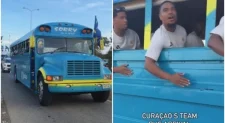 Menor país da história a disputar uma Copa do Mundo surpreende ao chegar em ônibus sem janelas
