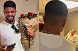 Cantor baiano surpreende esposa internada com declaração emocionante em hospital: “O amor vira força”
