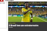 Imprensa internacional exalta Vini Jr após Vitória do Brasil sobre a Escócia: ‘Extraterrestre’