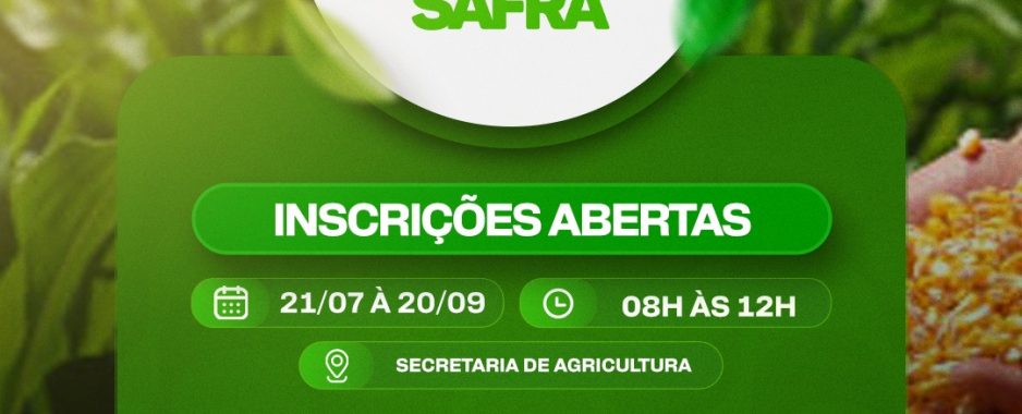 Garantia-Safra 2026/2027: Prefeitura de Uauá já está realizando o cadastramento dos agricultores Garantia-Safra 2026/2027: Prefeitura de Uauá já está realizando o cadastramento dos agricultores